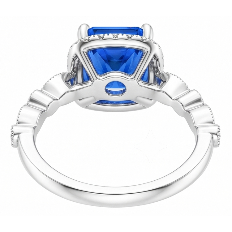 Bague Saphir Naturel 4 Carats