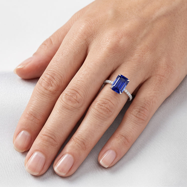 Bague Saphir Naturel 4 Carats