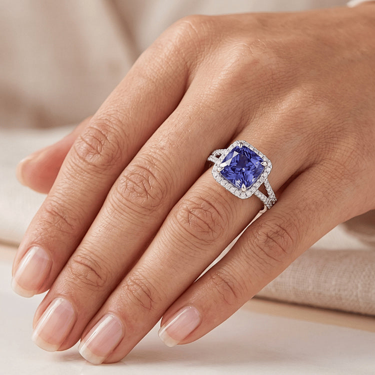 Bague Saphir Naturel 4 Carats