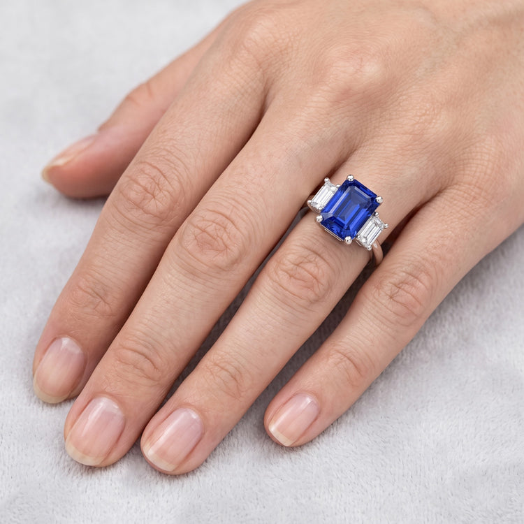 Bague Saphir Naturel 4 Carats