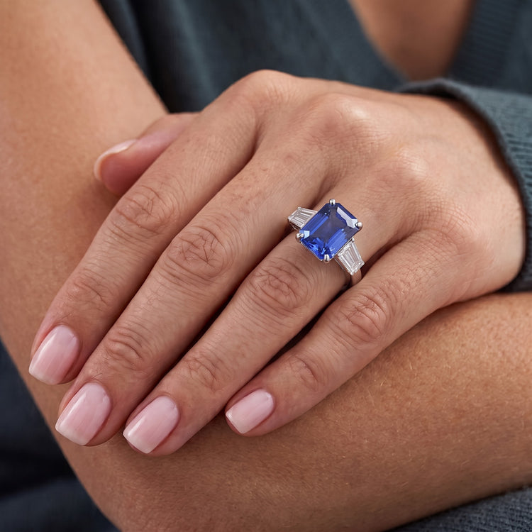 Bague Saphir Naturel 4 Carats