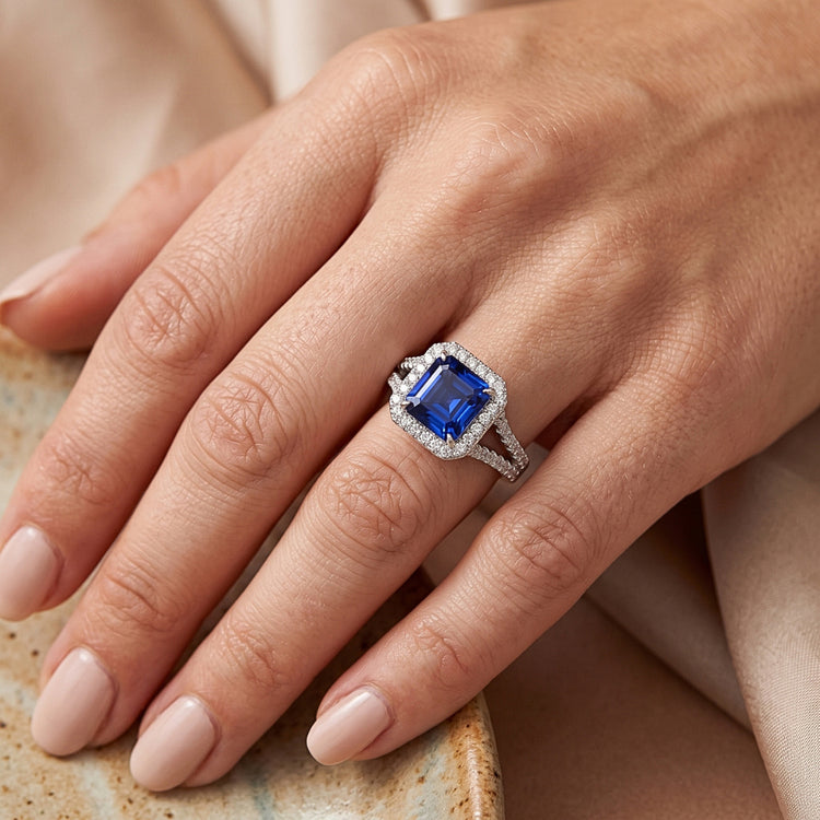 Bague Saphir Naturel 4 Carats
