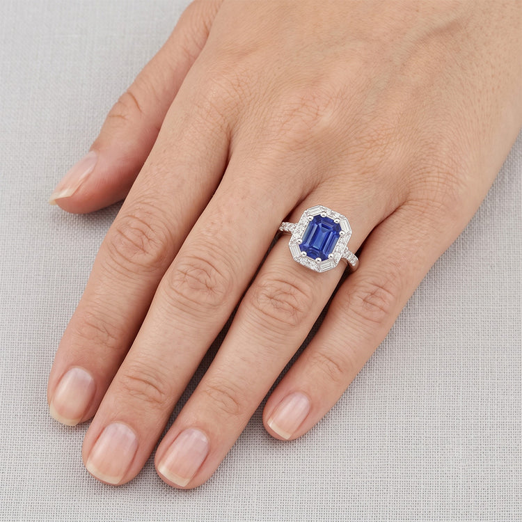 Bague Saphir Naturel 4 Carats