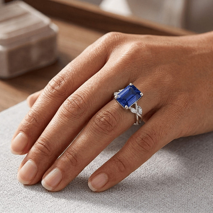 Bague Saphir Naturel 4 Carats