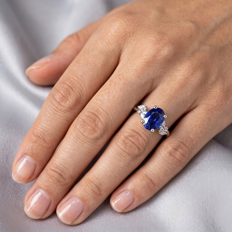 Bague Saphir Naturel 4 Carats