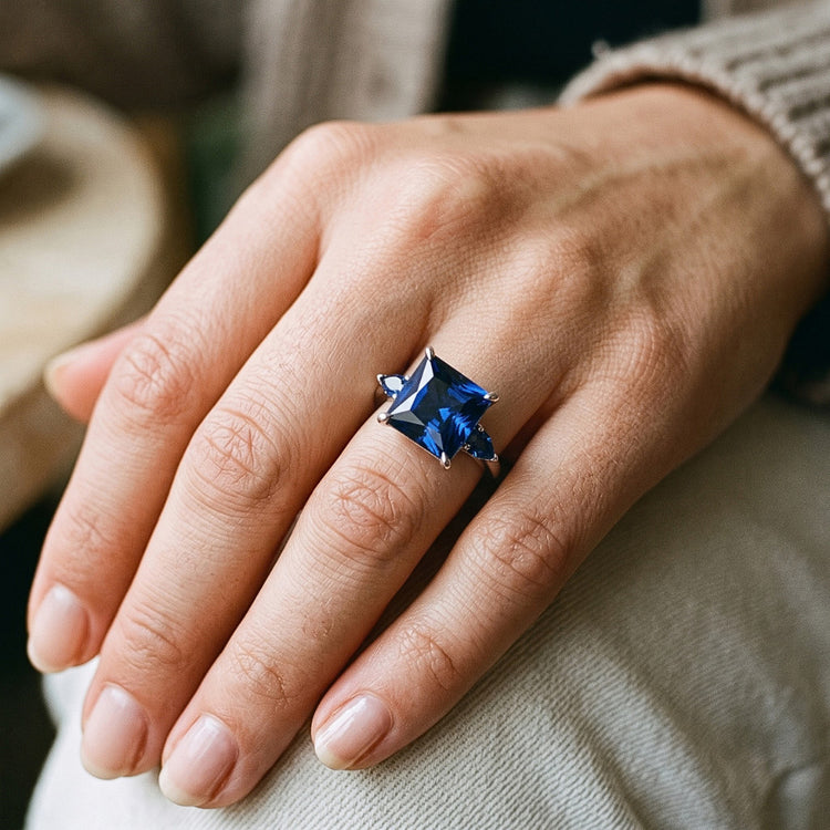 Bague Saphir Naturel 5.25 Carats