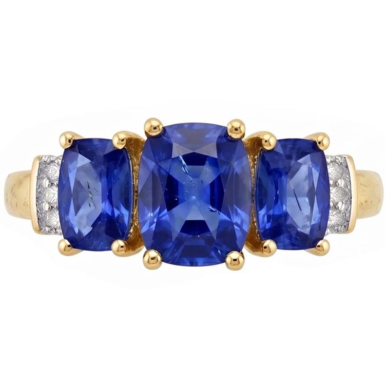Bague Saphir Naturel 5.26 Carats