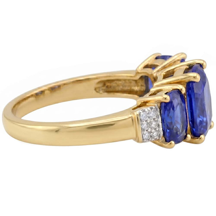 Bague Saphir Naturel 5.26 Carats