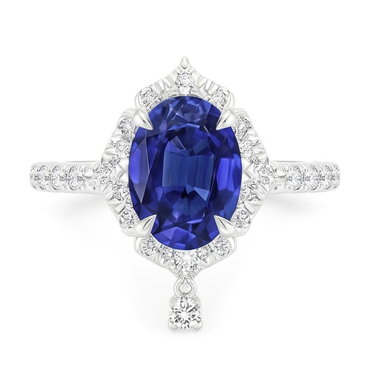Bague Saphir Naturel 5.50 Carats