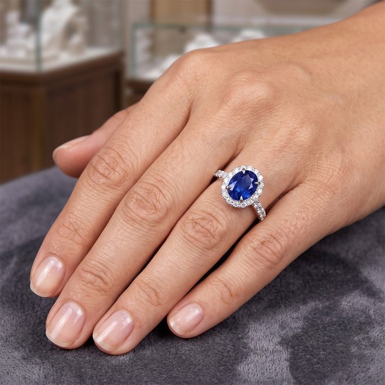 Bague Saphir Naturel 5.50 Carats
