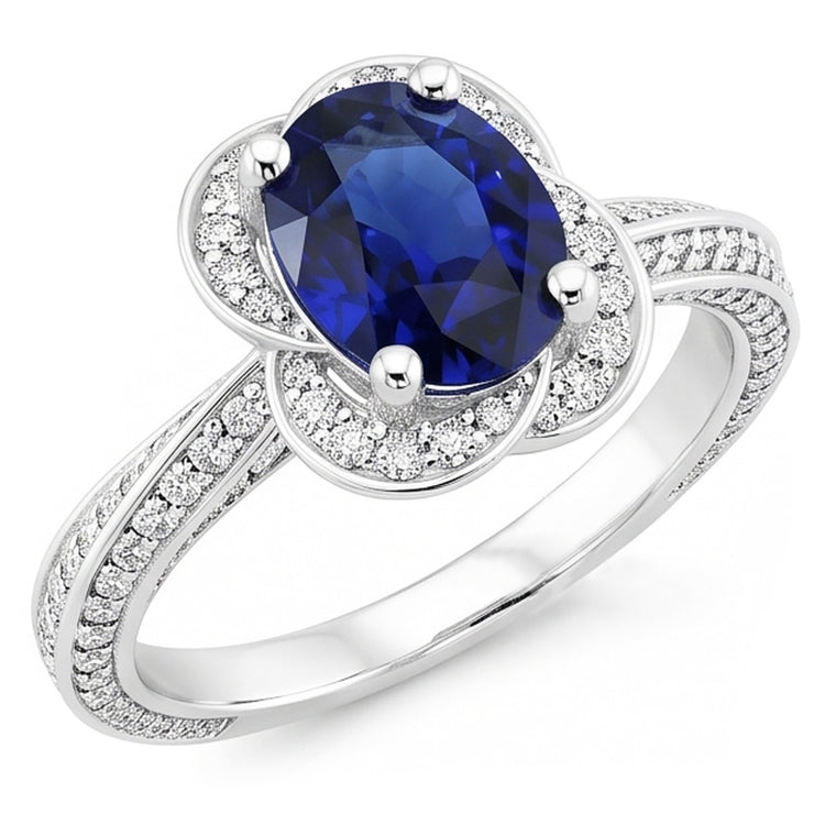 Bague Saphir Naturel 5 Carats