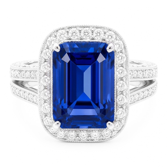 Bague Saphir Naturel 5 Carats