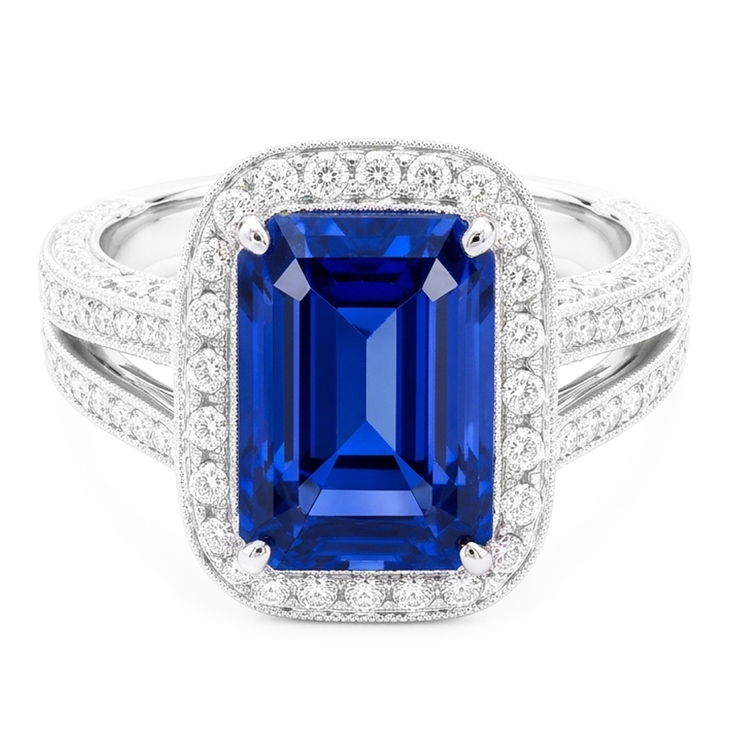 Bague Saphir Naturel 5 Carats