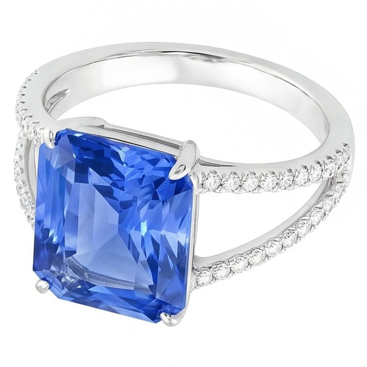 Bague Saphir Naturel 5 Carats
