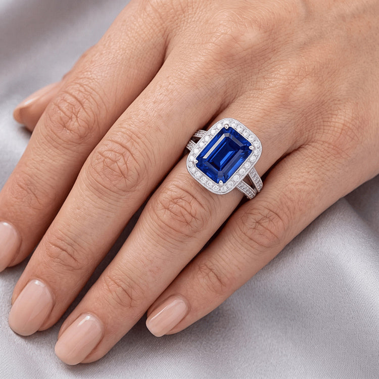 Bague Saphir Naturel 5 Carats