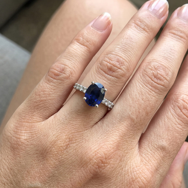 Bague Saphir Naturel 5 Carats