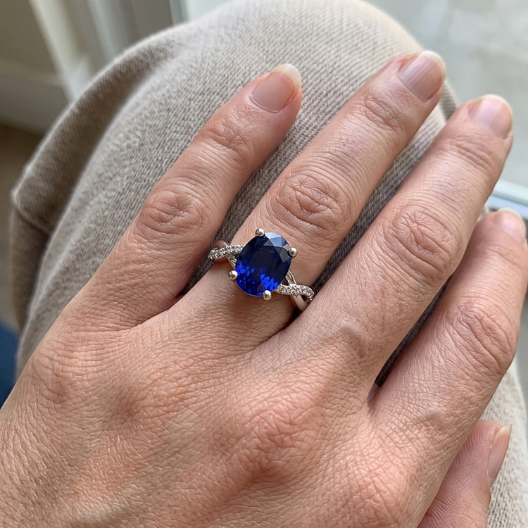 Bague Saphir Naturel 5 Carats