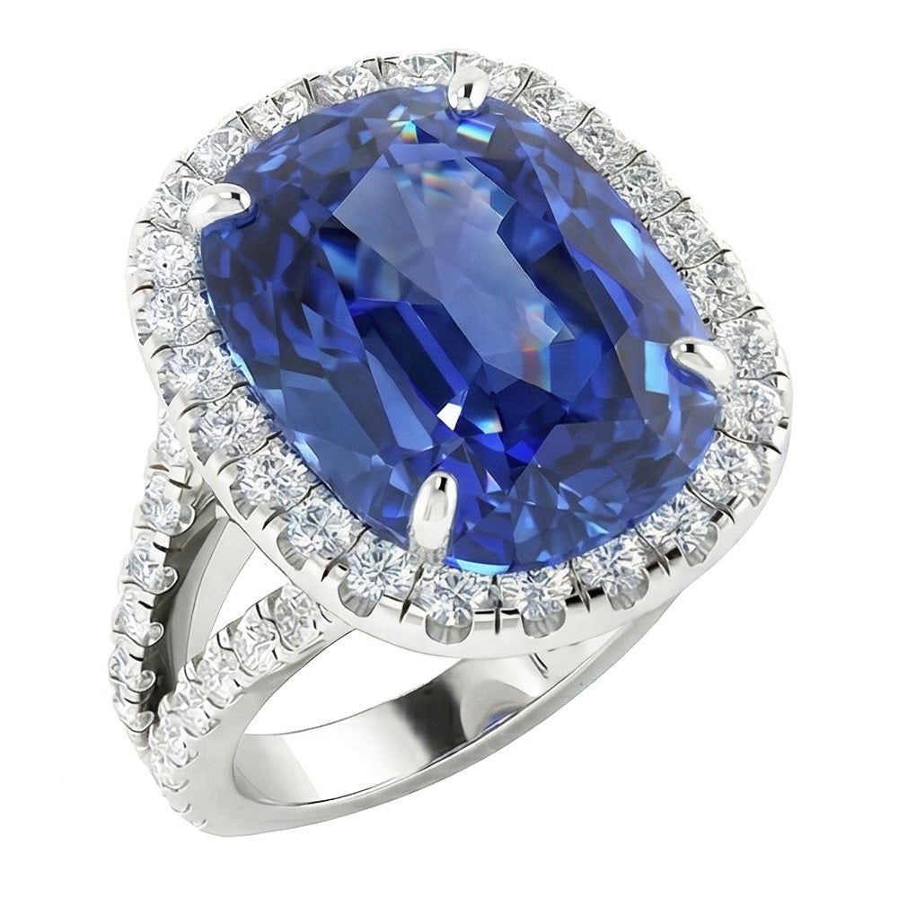 Bague Saphir Naturel 6 Carats