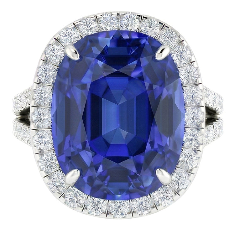 Bague Saphir Naturel 6 Carats