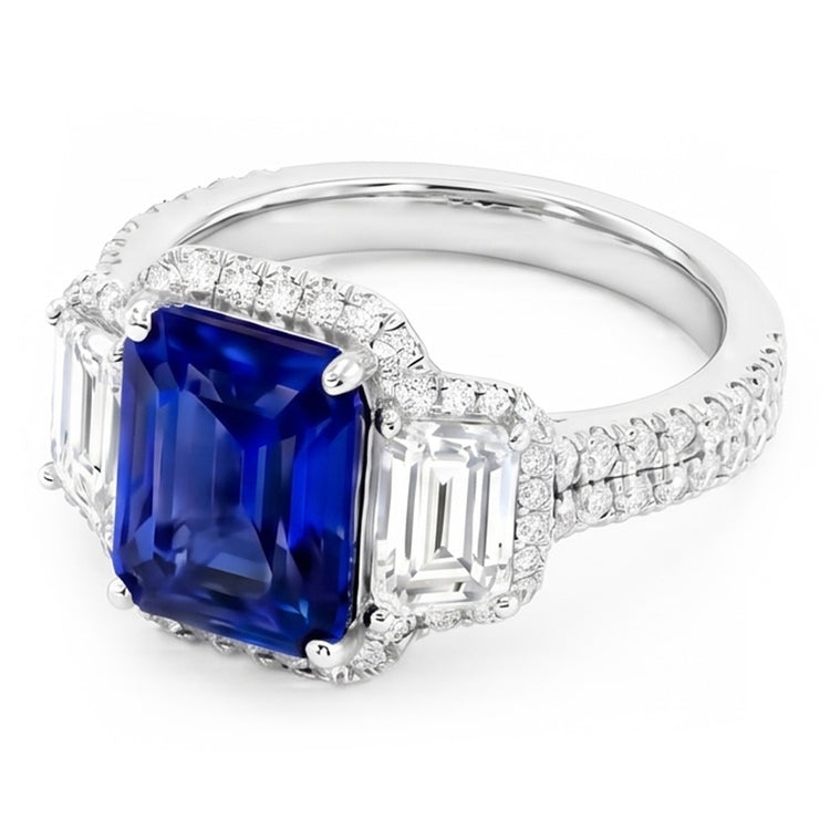 Bague Saphir Naturel 6 Carats
