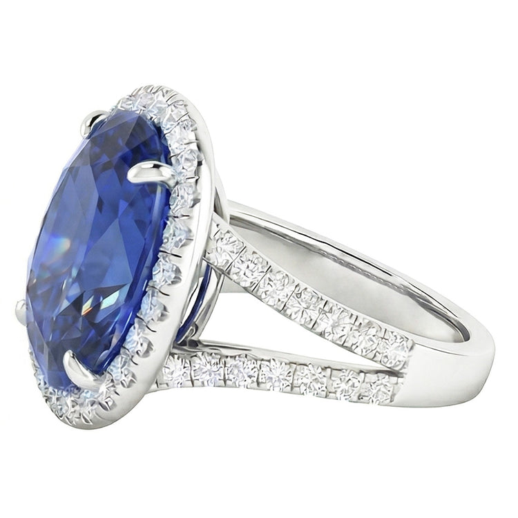 Bague Saphir Naturel 6 Carats