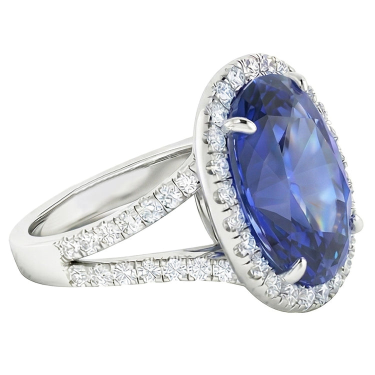 Bague Saphir Naturel 6 Carats