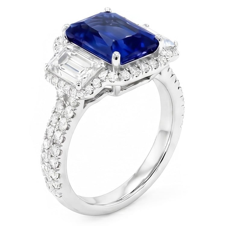 Bague Saphir Naturel 6 Carats