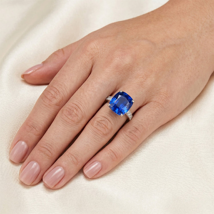 Bague Saphir Naturel 6 Carats