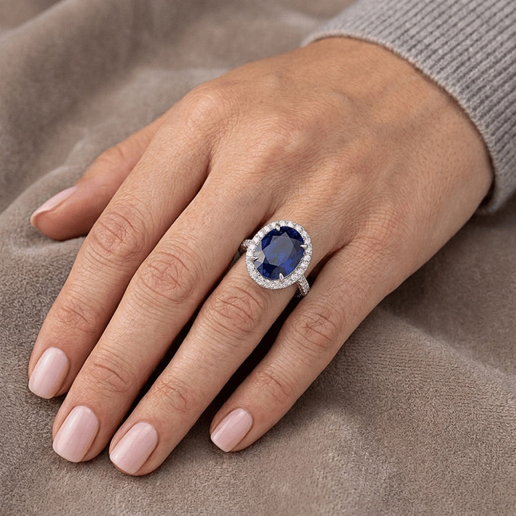 Bague Saphir Naturel 7.50 Carats