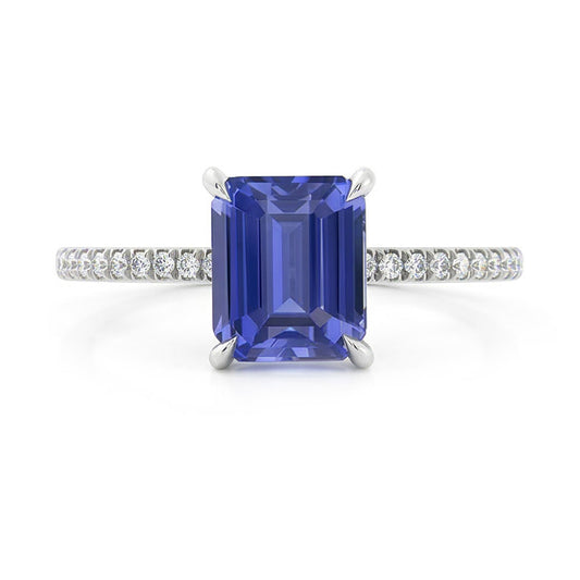naturel diamant 3.50carats bague angle de côté