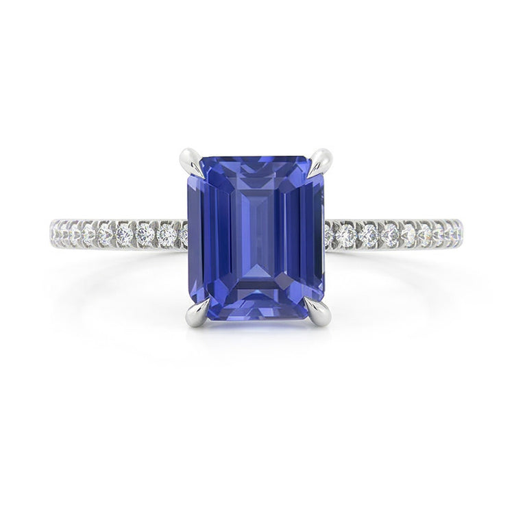 naturel diamant 3.50carats bague angle de côté