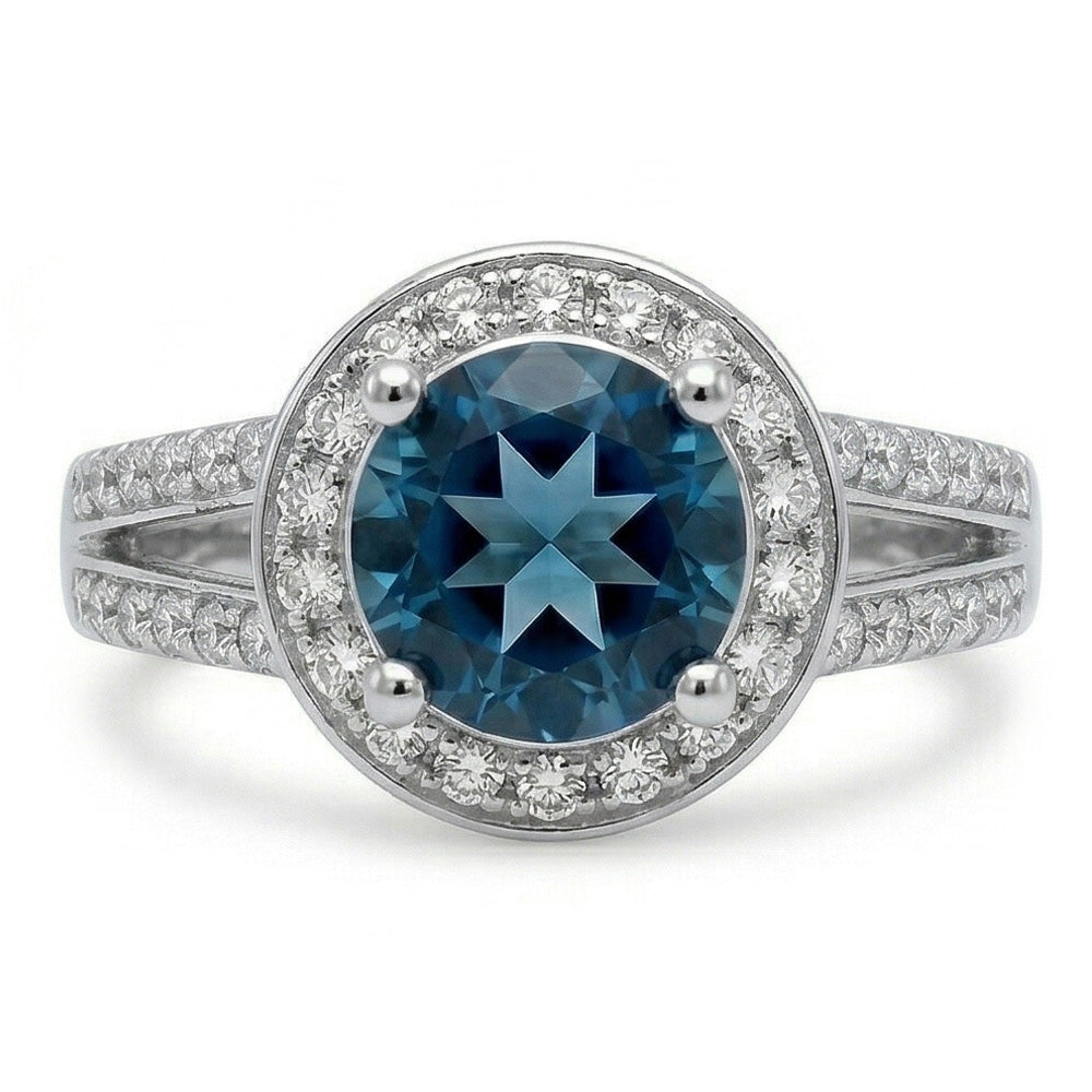 naturel diamant 4carats bague angle de côté