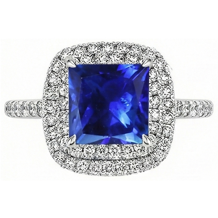 naturel diamant 4.50carats bague détail rapproché