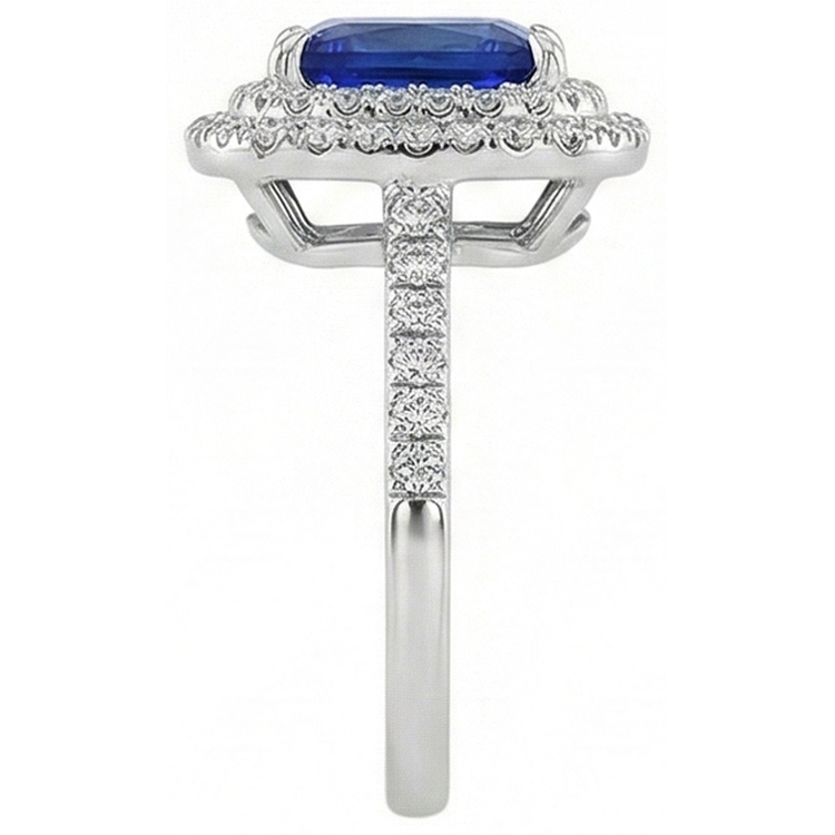 naturel diamant 4.50carats bague vue de profil