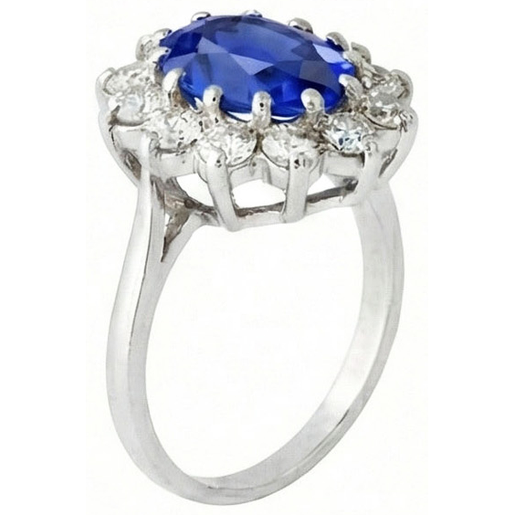 naturel round diamant 6.50carats bague détail rapproché