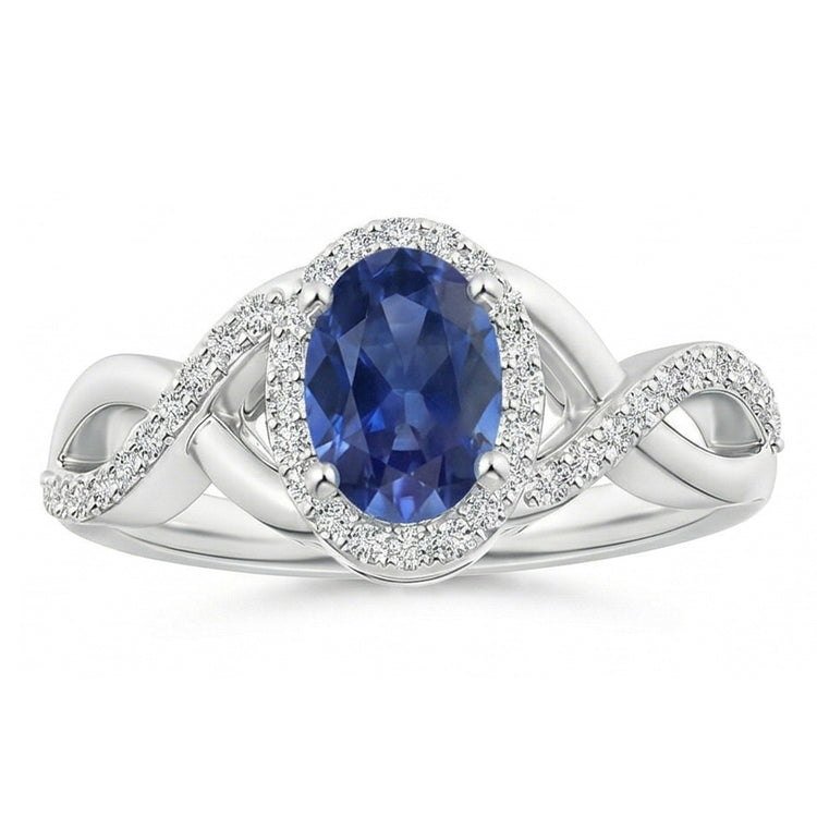 naturel round diamant 1.85carats bague angle de côté