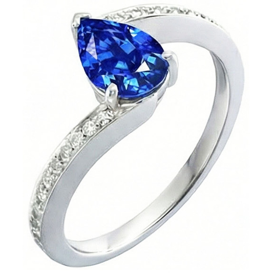 Bague Saphir Tension 2 Ct