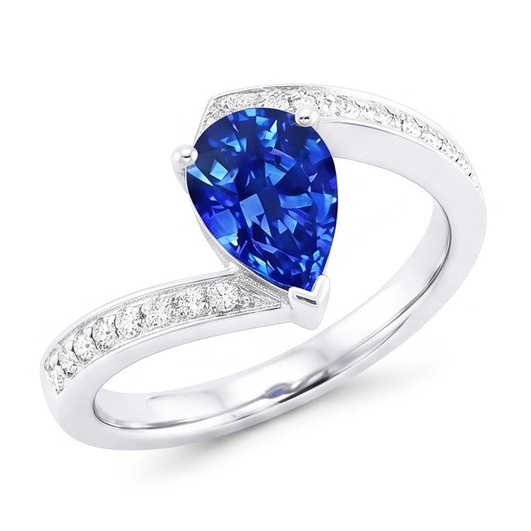 Bague Saphir Tension 2 Ct