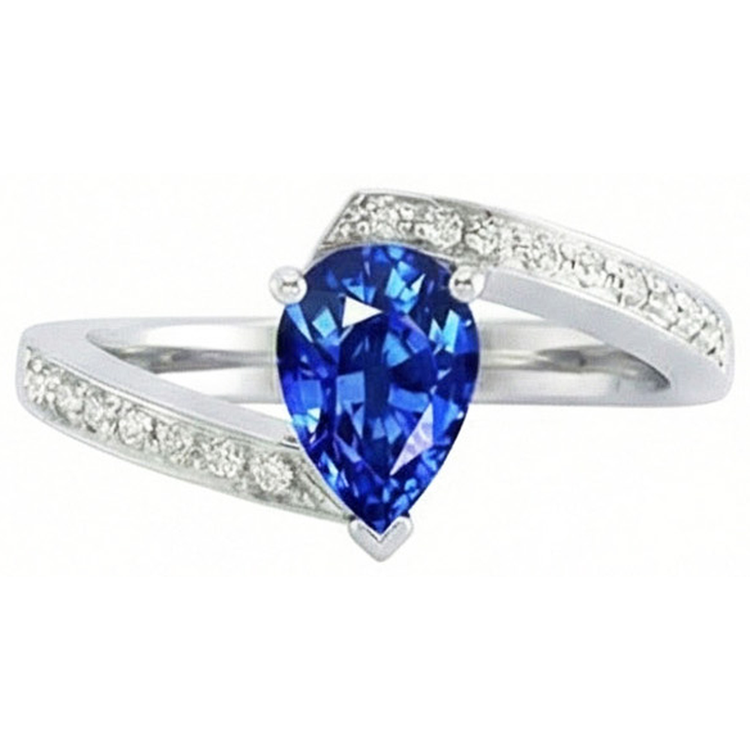 Bague Saphir Tension 2 Ct
