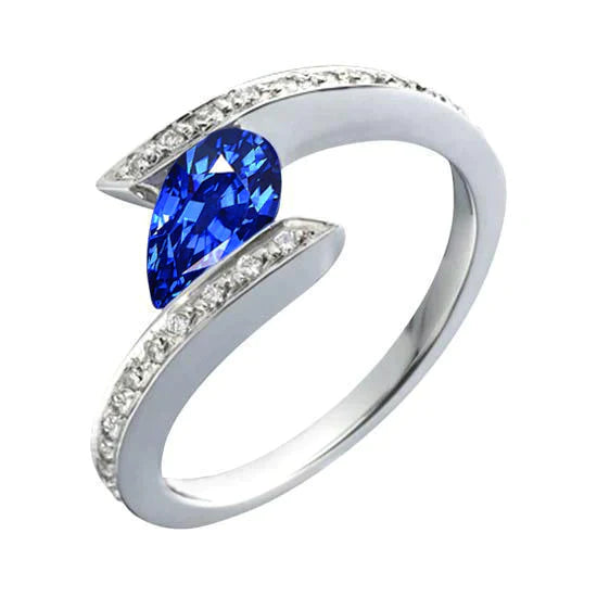 Bague Saphir Tension 2 Ct