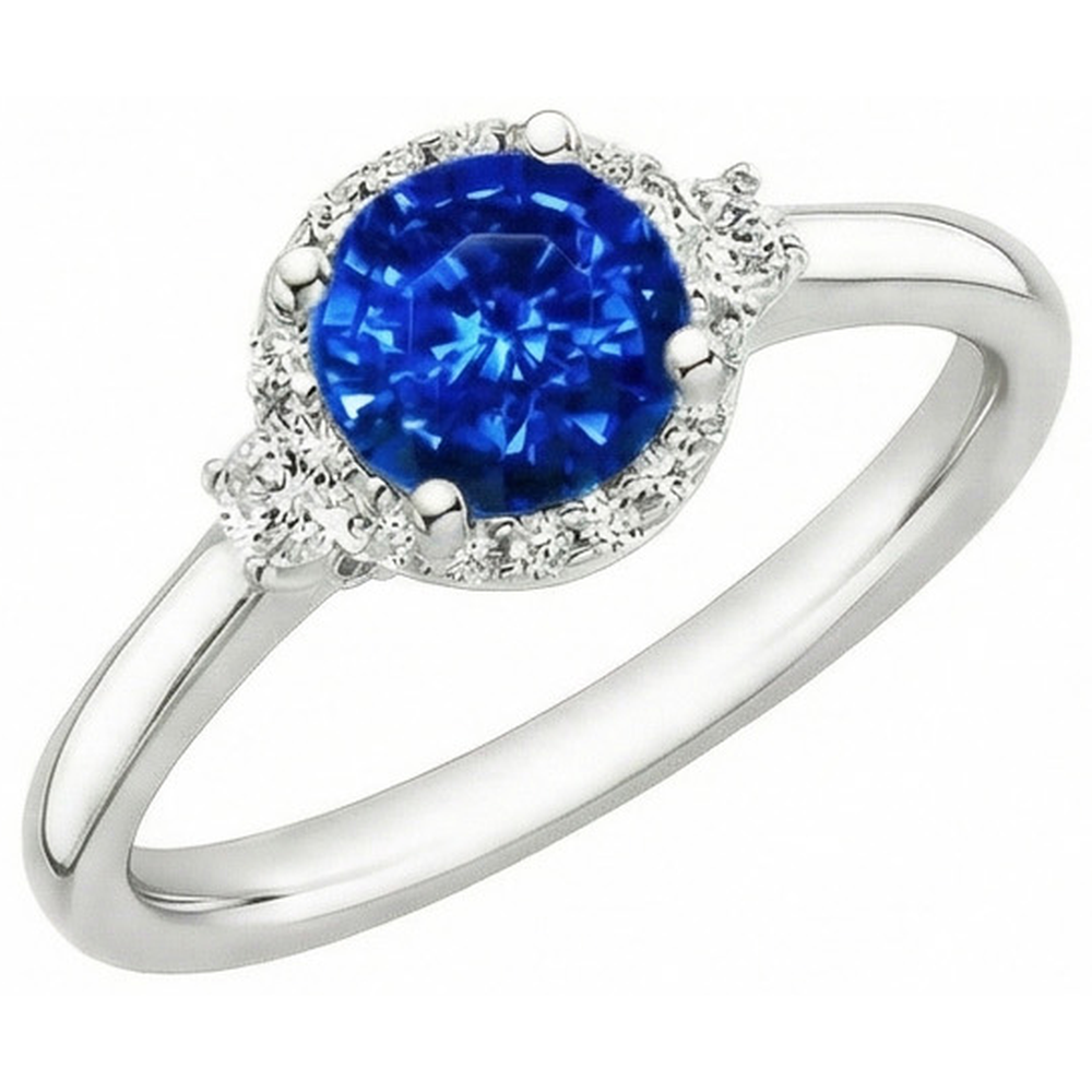 naturel round diamant 2.90carats bague détail rapproché