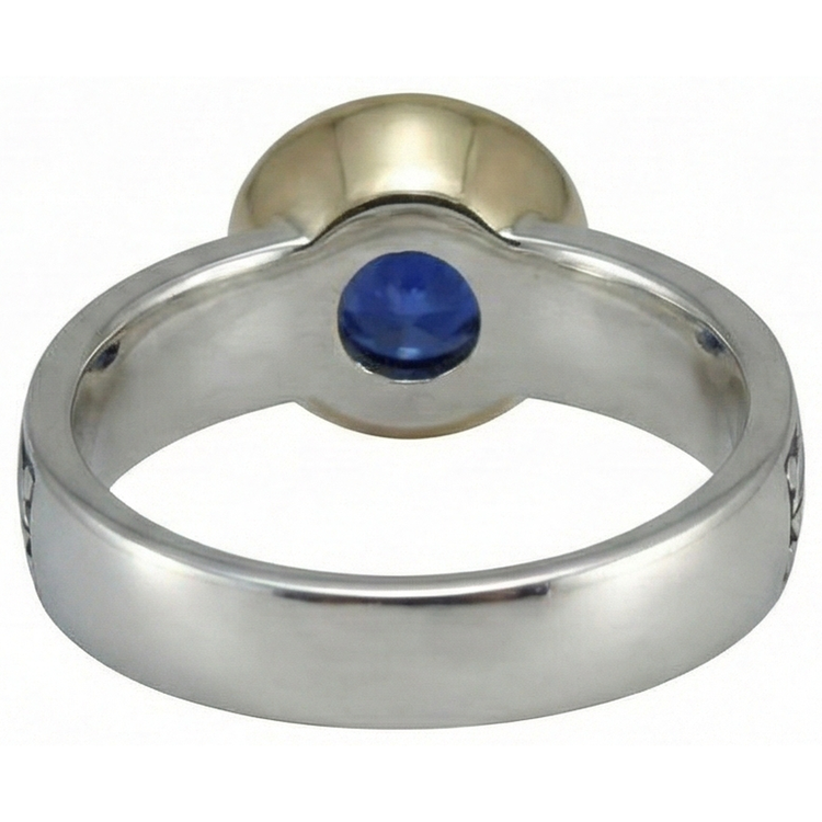 Bague Solitaire 2 Carats Ronde Tanzanite AAA Bijoux De Style Antique