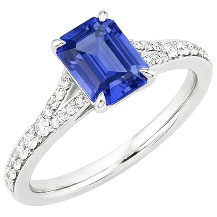 naturel diamant 4carats bague angle de côté