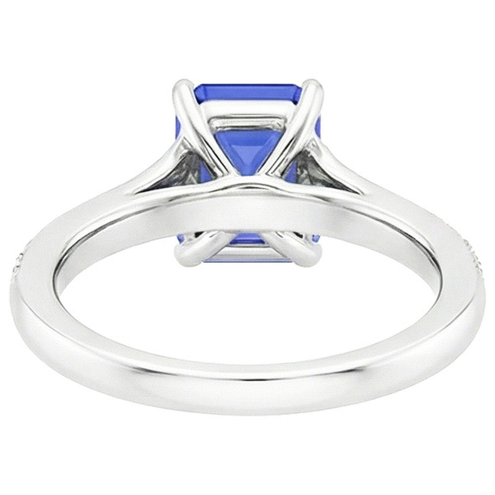 naturel diamant 4carats bague vue de dessus