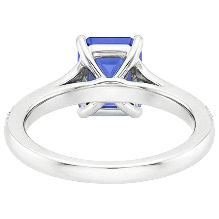naturel diamant 4carats bague vue de dessus
