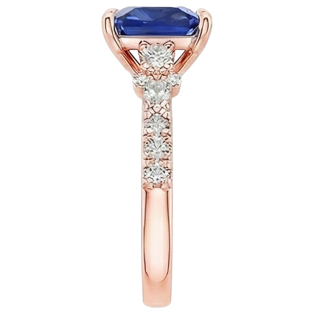 naturel pear diamant 5.5carats bague sur blanc