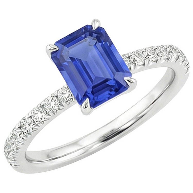naturel diamant 4.50carats bague vue de dessus