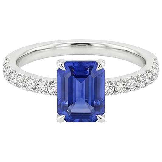 naturel diamant 4.50carats bague vue de profil