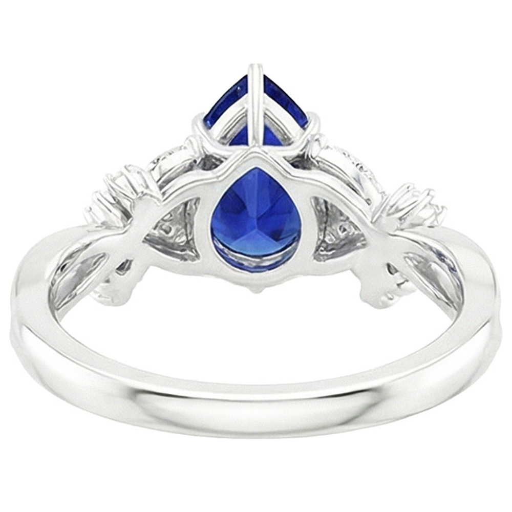 naturel marquise diamant 3.75carats bague vue de dessus