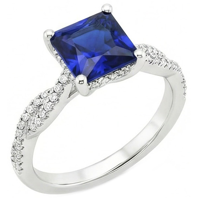 naturel diamant 6carats bague angle de côté